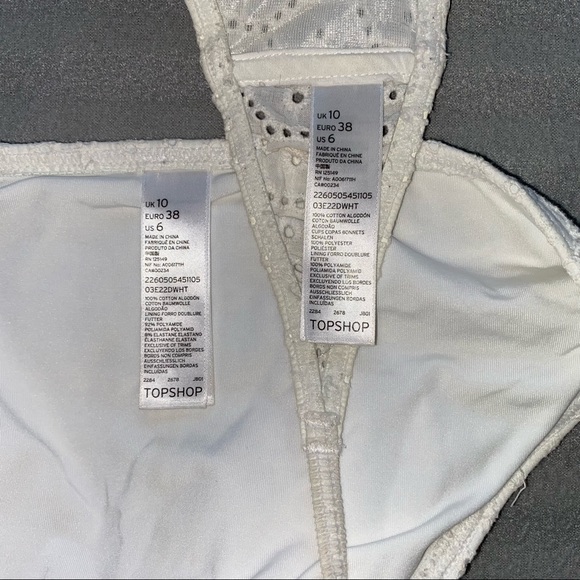 Topshop eyelet strapless bikini - Picture 2 of 3
